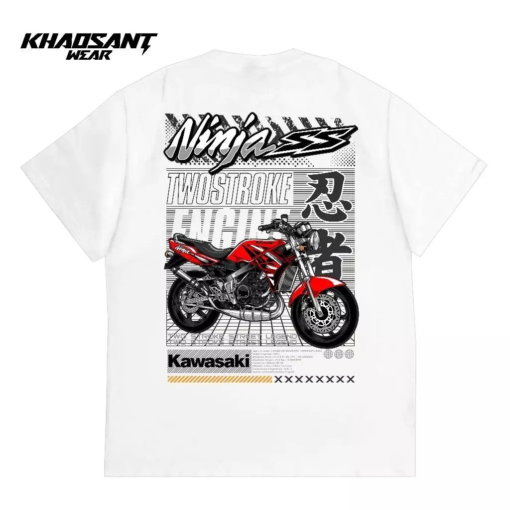 Kaos Kawasaki Ninja SS 150 Red Kaos Motor 2 Stroke 2 Tak Lovers Ngebull Ninja R SS 150 Superkips