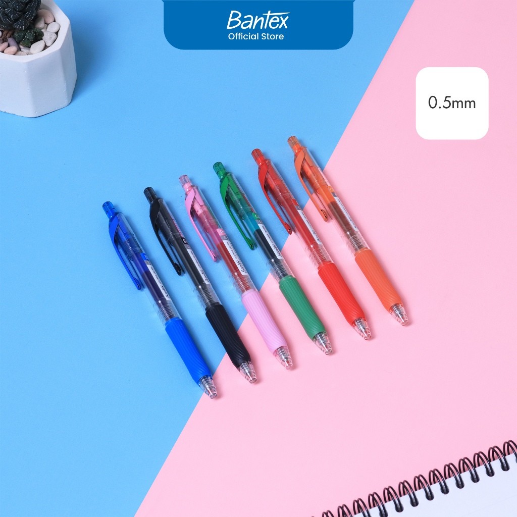 

Bantex Pulpen Gel Warna / Colorful Gel Pen 0.5 mm Berbagai Warna BG1113