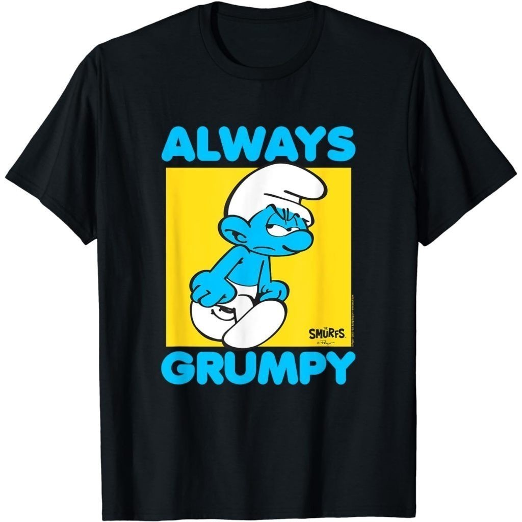 Baju Kaos Dewasa The Smurfs Always Grumpy