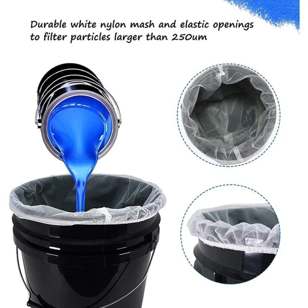

5Pcs Top Opening Paint Strainer Bags Paint Screen Net Home Decoration