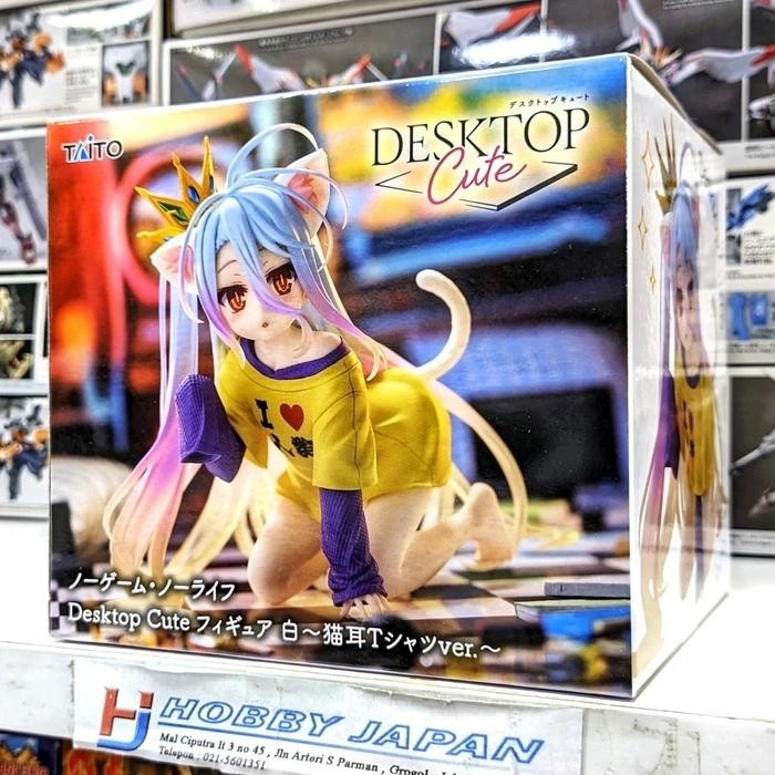 PROMO Desktop Cute Figure No Game no Life Shiro Nekomimi T-Shirt Version