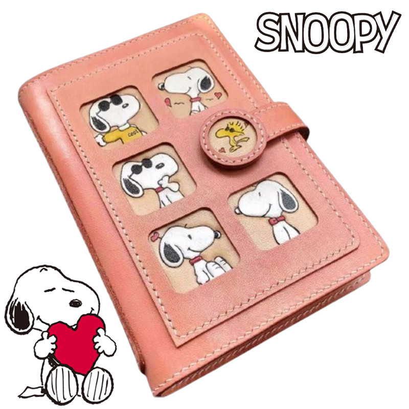 

Snoopy A6 Notebook Anime PU Leather Binder Notebook Cartoon Men Women Diary Stationery Gift School Office Supplies Accessories