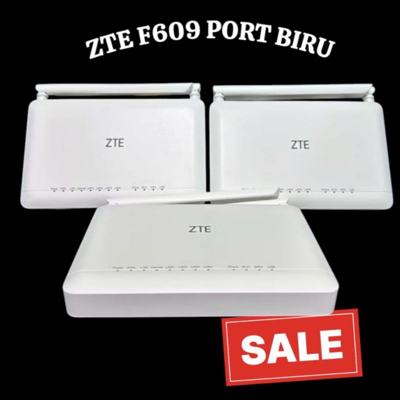 Router ZTE F670L Port Biru