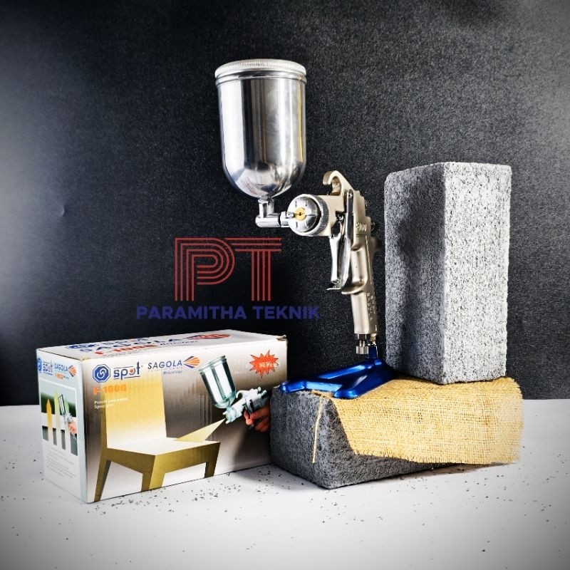 Spraygun tabung atas F100G tekanan tinggi / spray gun F100 G high pressure / alat semprot cat duco F