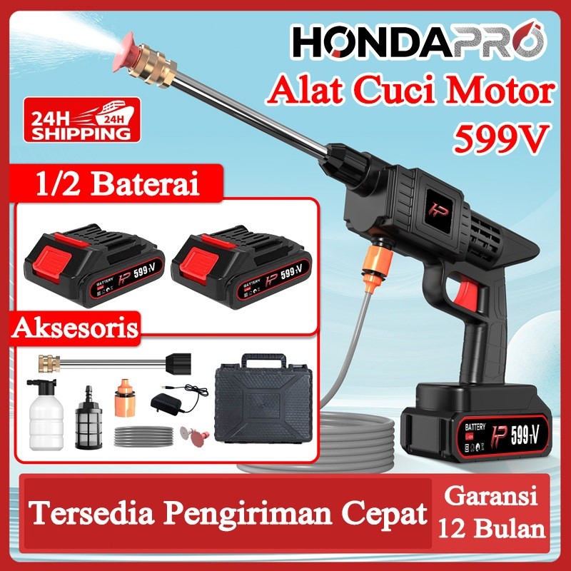 ASOY24.SHOP HondaPro 650W Alat Cuci Motor Mobil Jet Cleaner Mesin Cuci Mobil Mesin Staem Ac Mobil Te