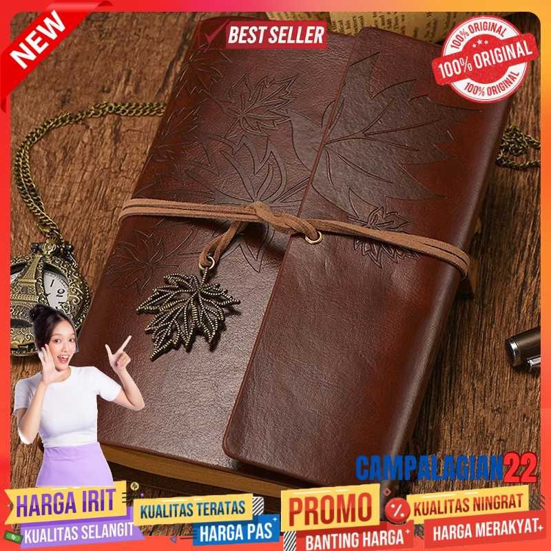 

Toddi AIMEE Buku Catatan Binder Notebook Cover Kulit Vintage Maple - AM-16