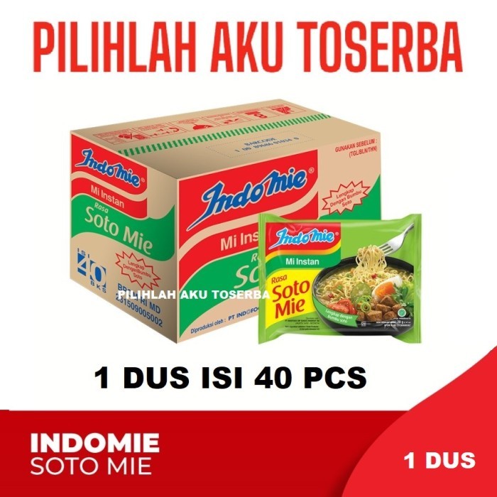 

Mie Instant INDOMIE Rebus SOTO MIE - ( Harga 1 DUS )