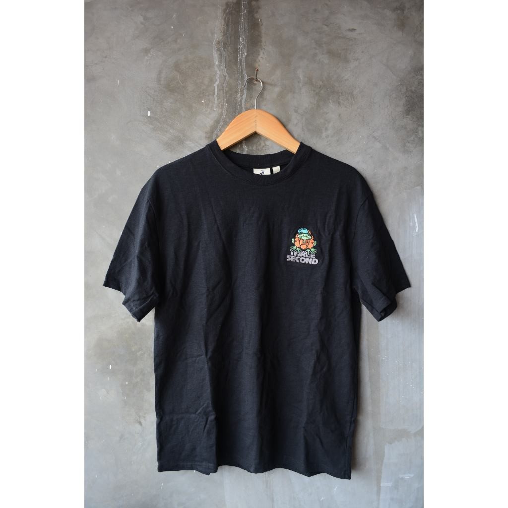 Kaos Pria Hitam 3Second Hitam