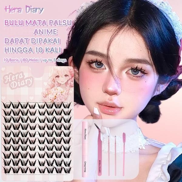 MPH A21 Bulumata Palsu Anime Douyin Cosplay Douyin Manga Big Box 10 row individual eyelash