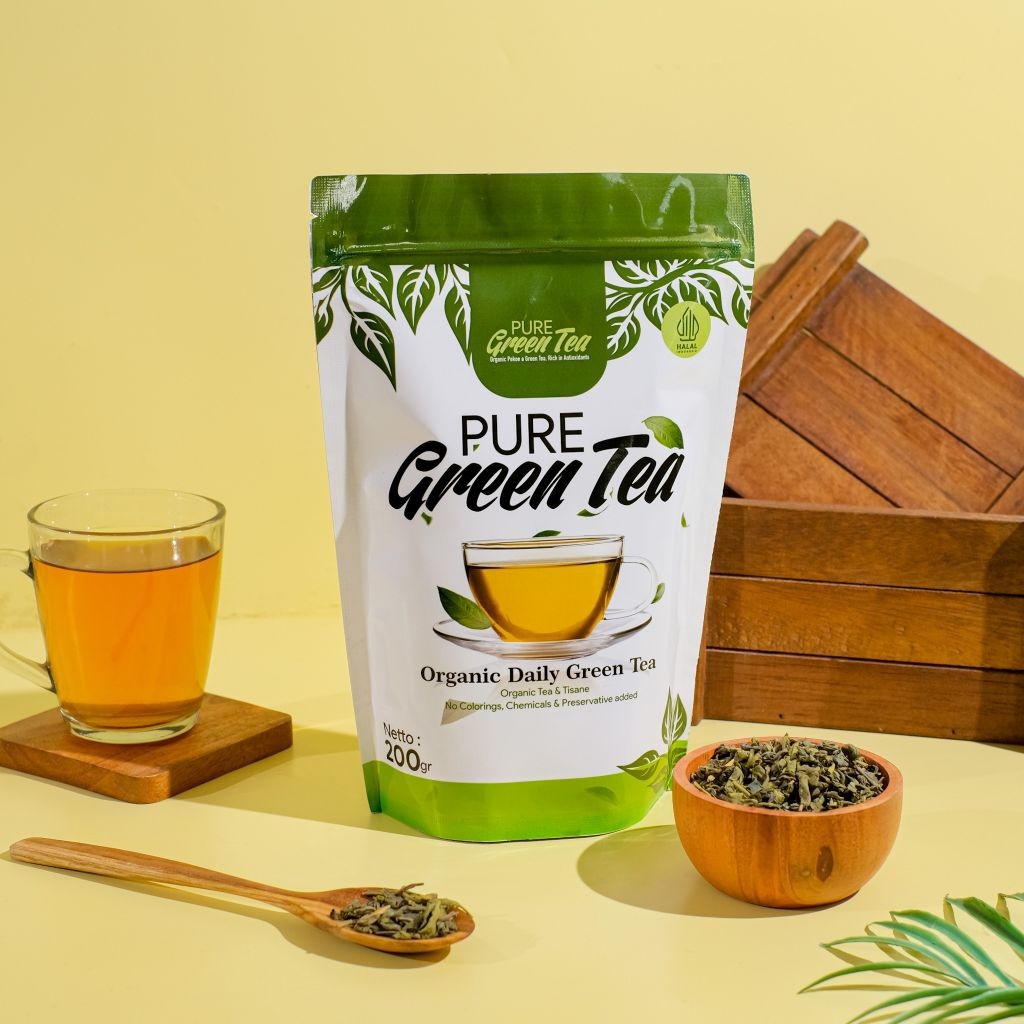 

Teh Hijau Pekoe Camelia Sinensis Pure Organik Premium Teh Kesehatan 200gram(Free Madu 1Pcs)