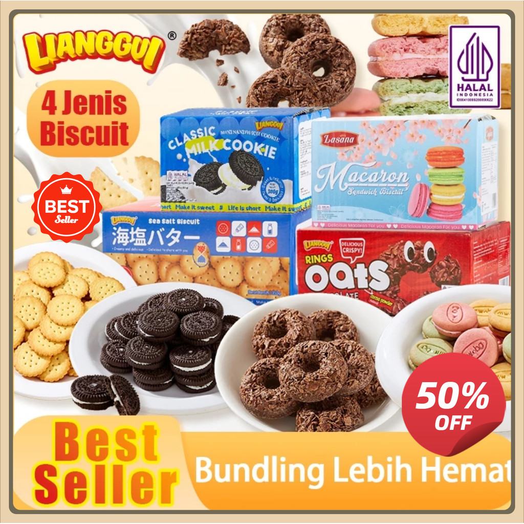 

[Penjual kualitas] Lianggui HALAL Paket kombinasi lebih hemat Lianggui Oat Chocolate Ring Mini Lebaran Enak Cemilan Choco Snack Anak Biskuit Cookie