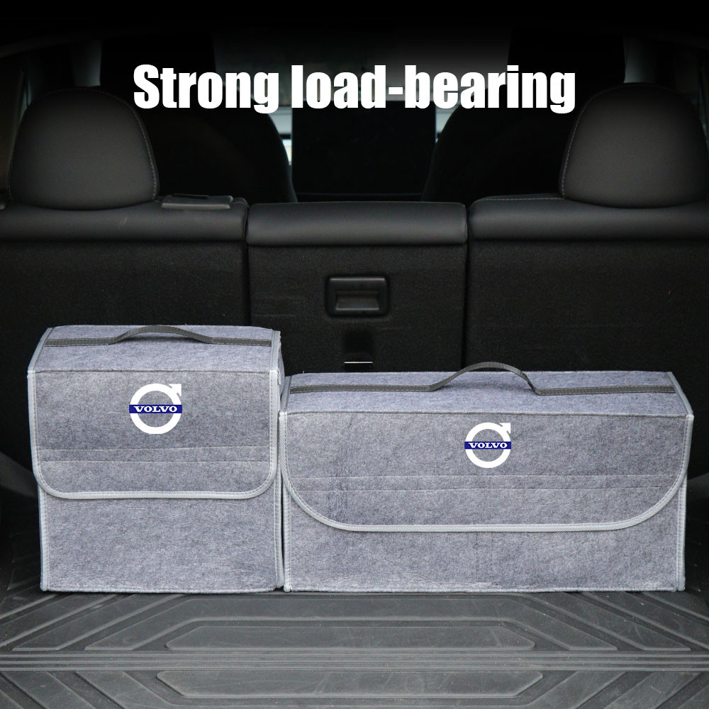 Car Interior Storage Organizer Folding Storage Box Accessories For Volvo Rdesign V40 V50 S40 S80 XC6