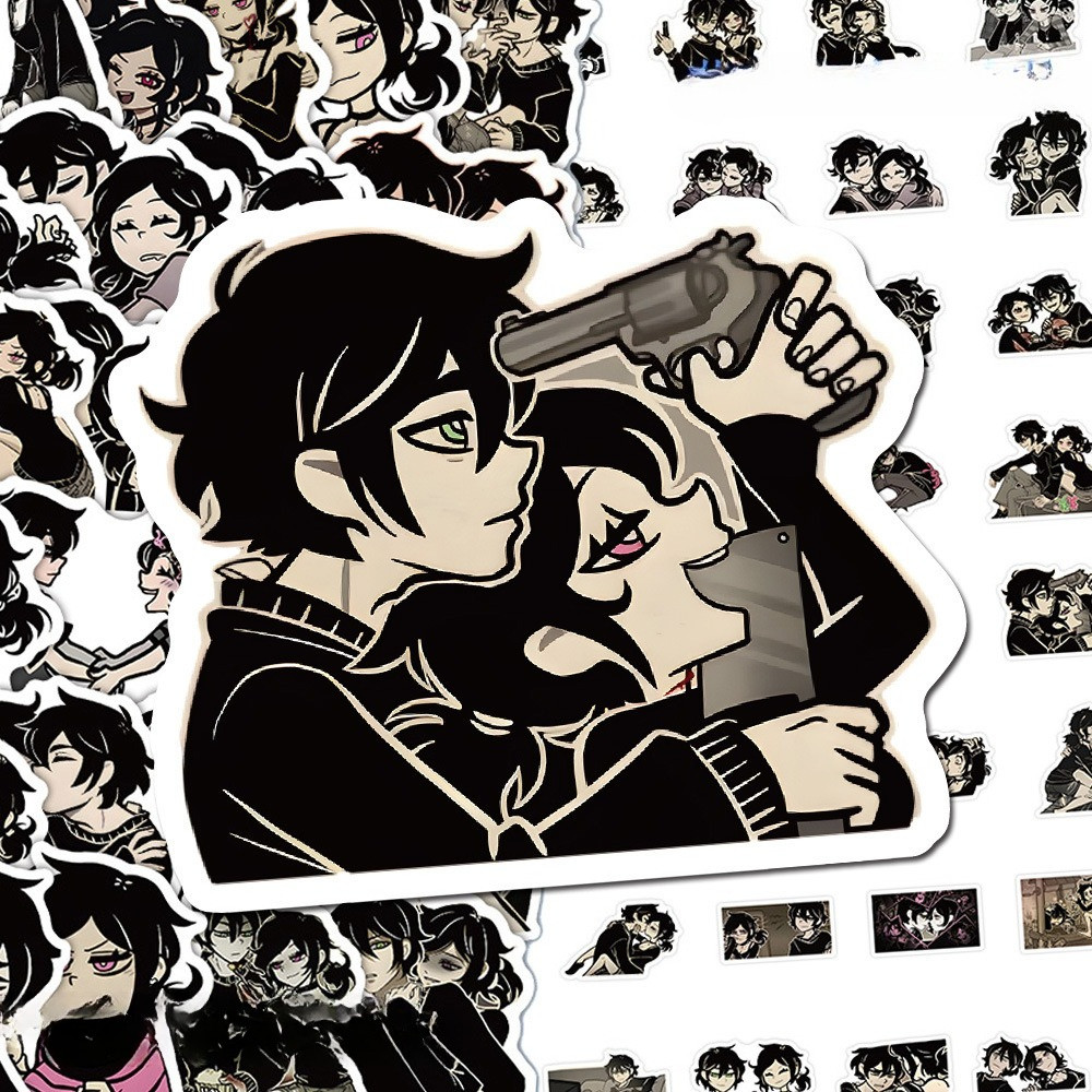 

10/65Pcs Game The Coffin of Andy and Leyley Cosplay Stickers Decals for Phone Laptop Suitcase Notebook Skateboard Diy Sticker