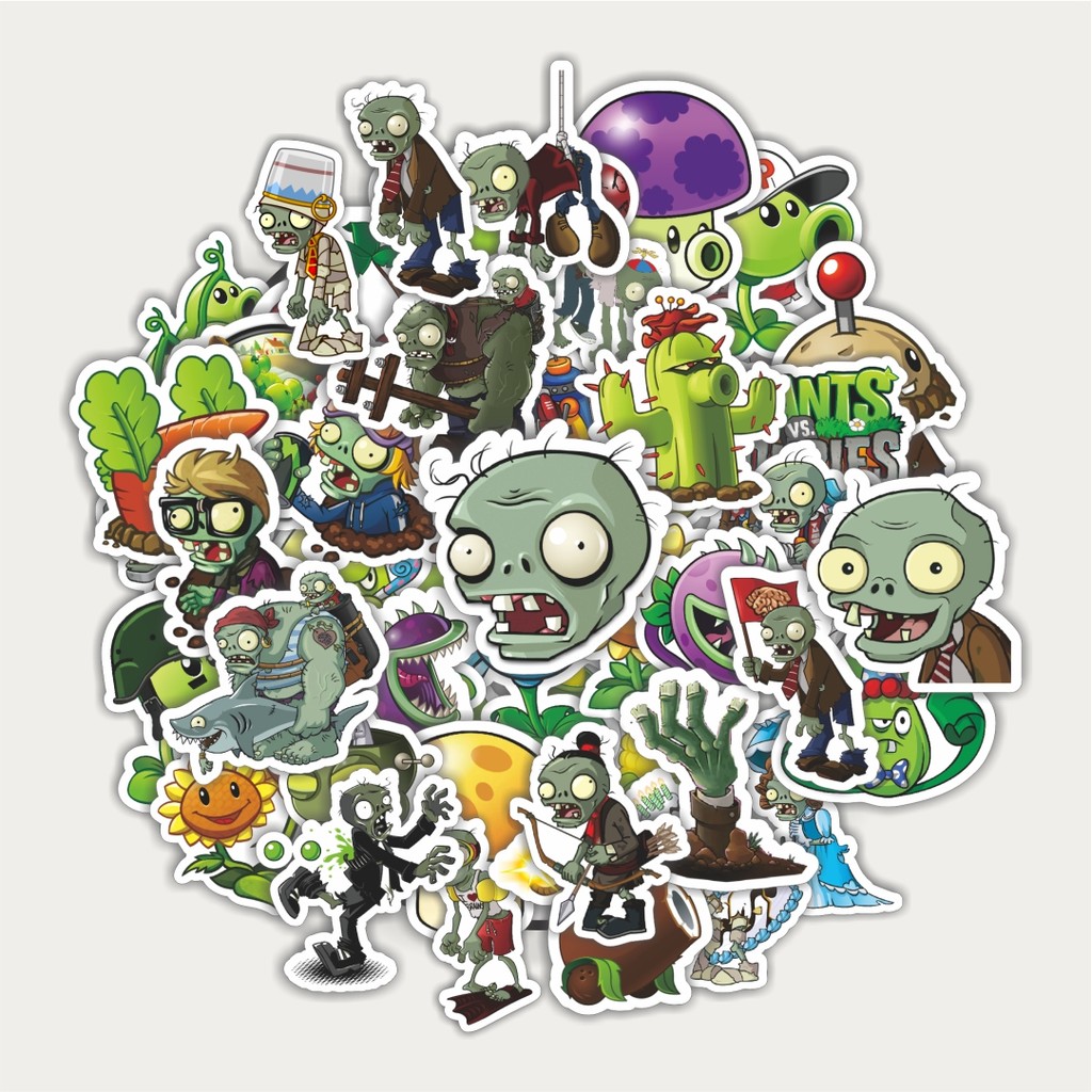 

Sticker Pack Stiker Game Series PLANT vs ZOMBIE Character Mix 4 | Sticker TUMBLR | Stiker LAPTOP KOPER HELM
