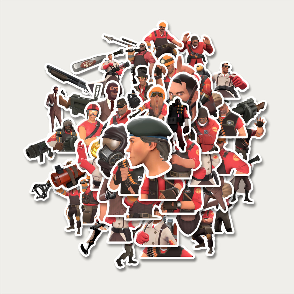 

Sticker Pack Stiker Game Series Team Fortres Character V2 | Sticker TUMBLR | Stiker LAPTOP KOPER HELM