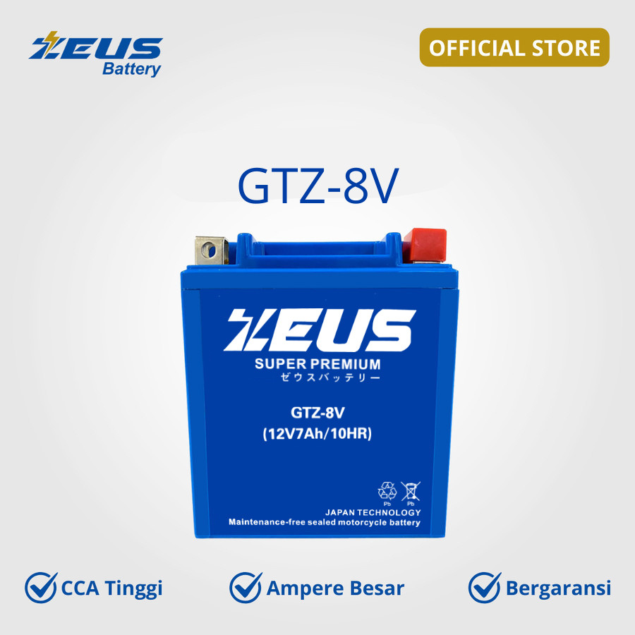 Aki Motor Nmax Lama, Aerox, Xmax, MT25 GTZ8V Maintenance Free