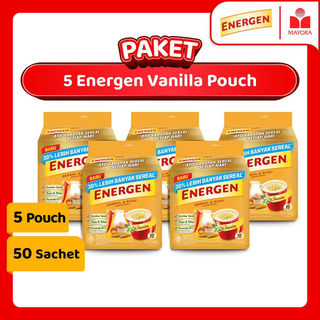 

Paket 5 Energen Vanilla Pouch