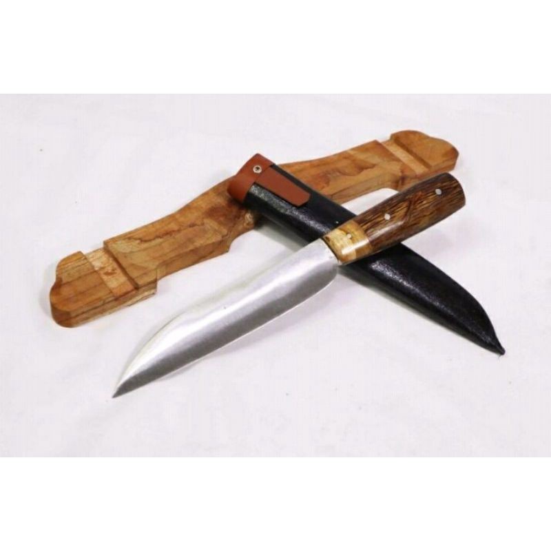 nyah117 Pisau Dapur Pisau Hearder Lokal Baja per Handle full tang
