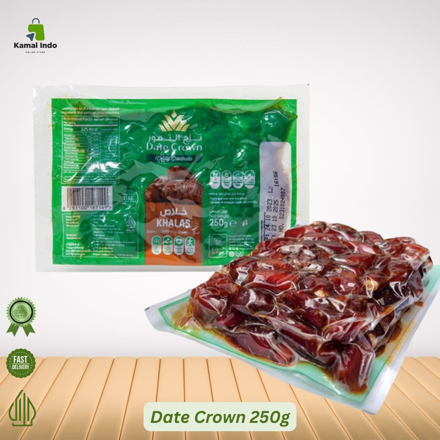 

KURMA ARAB KHALAS DATE CROWN 1KG / OLEH-OLEH HAJI / KURMA PREMIUM