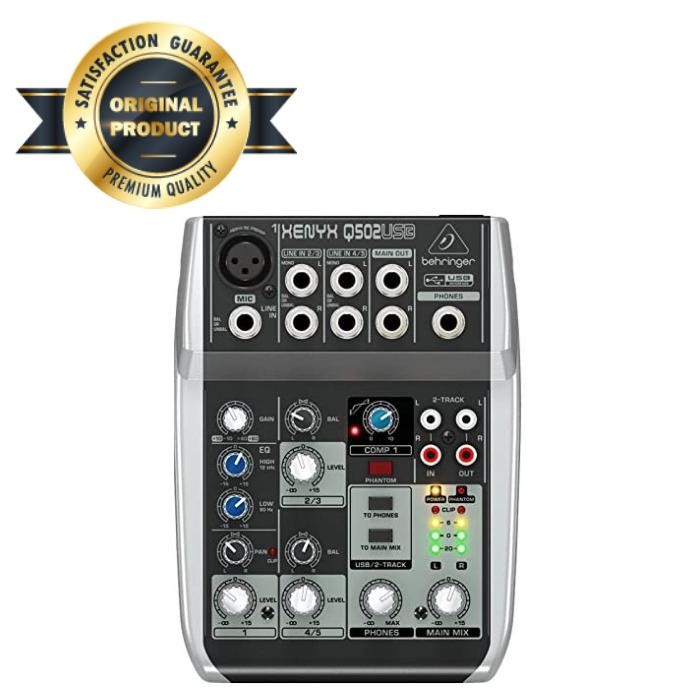 Mixer behringer Xenyx Q502USB Q 502 USB Original GARANSI RESMI