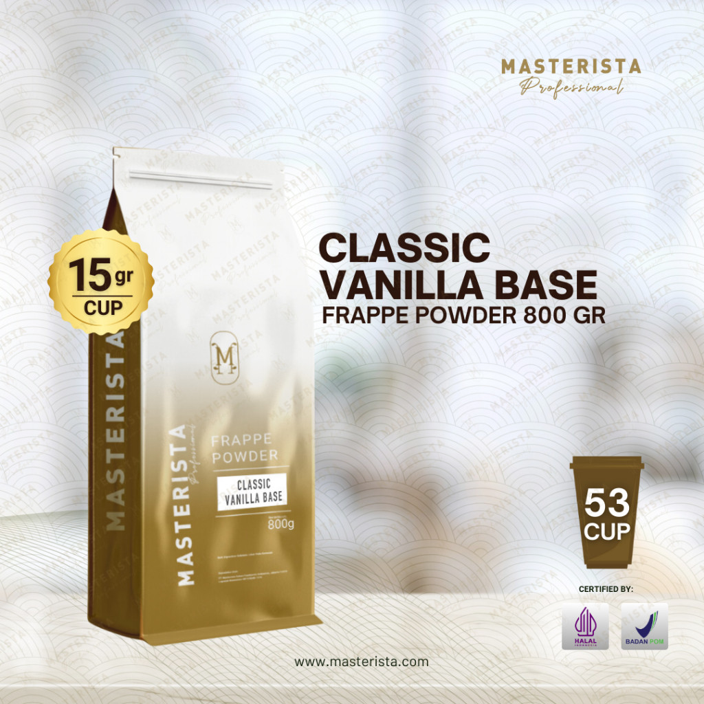 

Masterista Bubuk Minuman Classic Vanilla Base 800gr