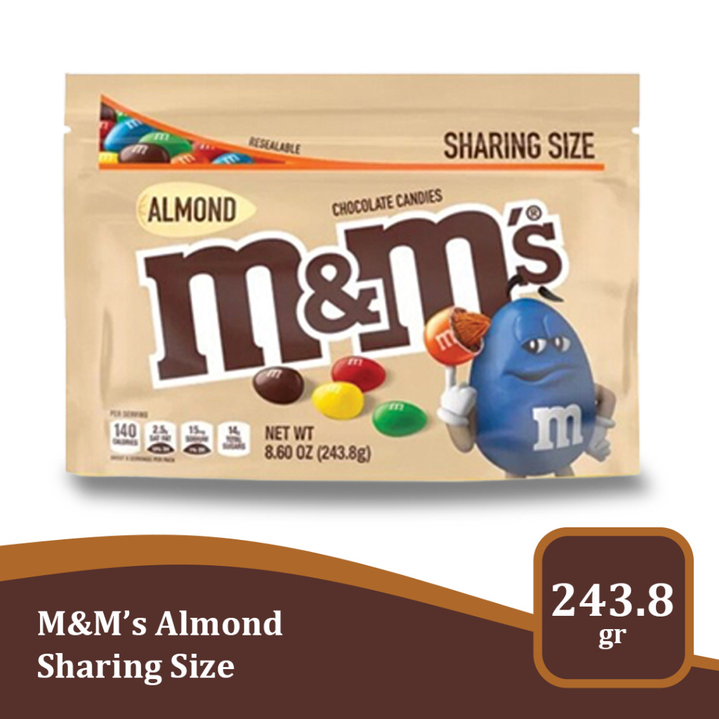

M&M's Almond Sharing Size - Permen Cokelat Isi Kacang Almond 243.8gr