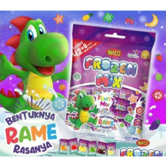 Inaco Frozen Mix 100gr - Delicious Permen Frozen Treats