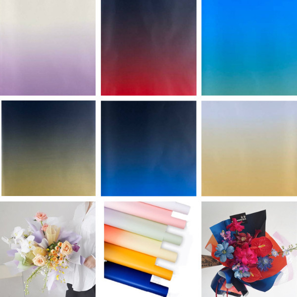 

Medok Paper - Kertas Buket Cellophane Gradient Flower Wrapping Paper Florist Ecer Perlembar KB6183