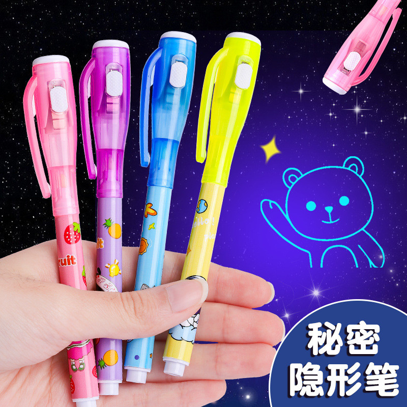 

Luminous Light Pen Magic Invisible Highlighter Pen With Uv Light Painting Markers Invisible Ink Fluorescence Learning Child Toy