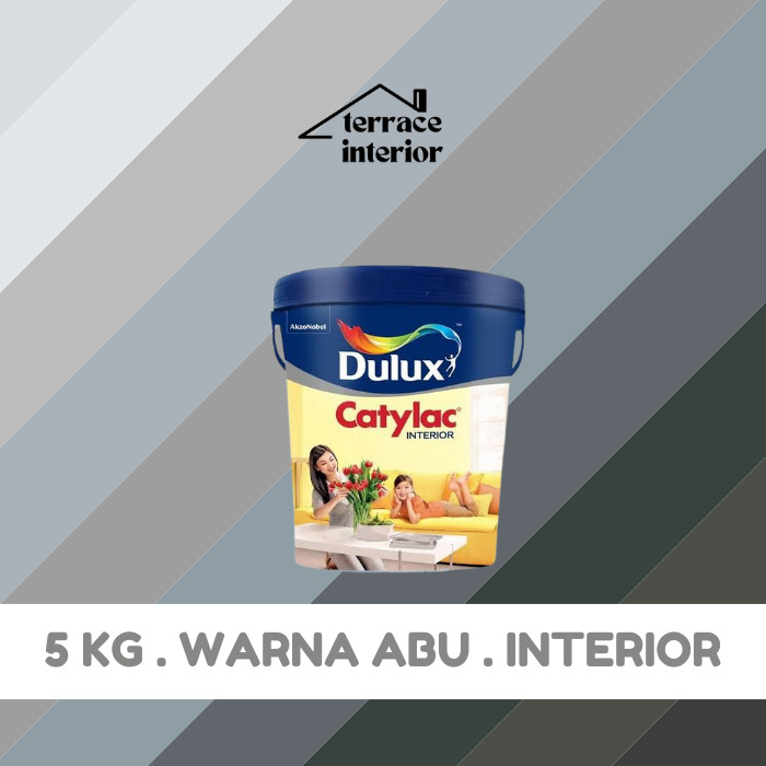 Cat Tembok Dulux Catylac Interior Warna Abu 5KG