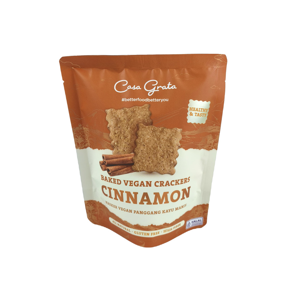 

Casa Grata Baked Vegan Crackers Cinnamon 20Gr