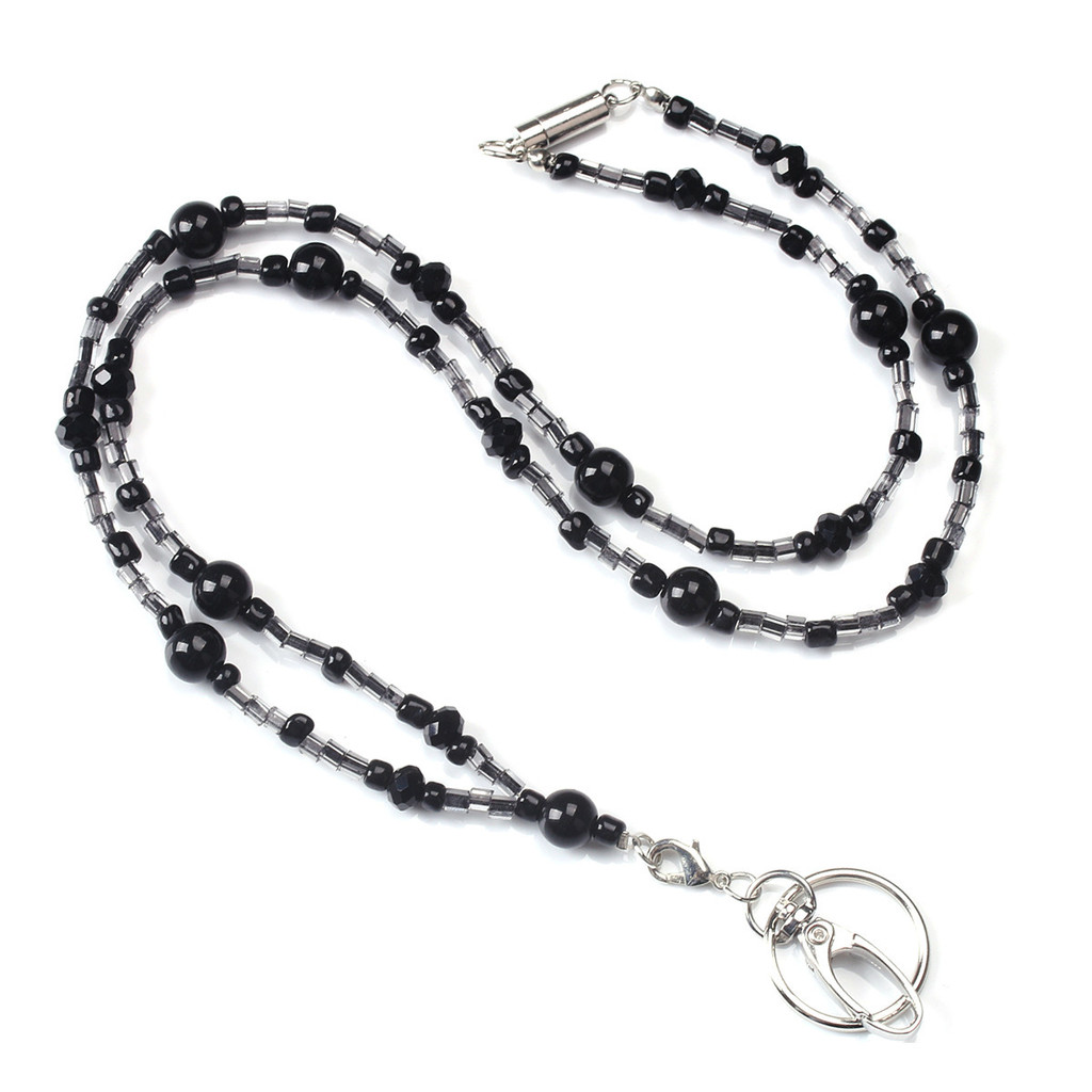

15 Styles Women's Fashion Black Lanyards Retractable Badge Reel Lanyard ID Name Badge Holder Clip