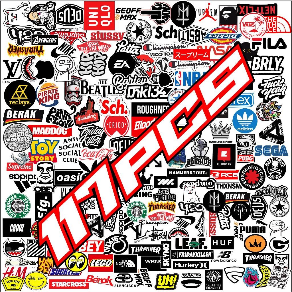 

117 Stiker Mini Stiker Brand Stiker Racing Stiker Decal Stiker Tumbler Kulkas Hp Case Laptop Dll
