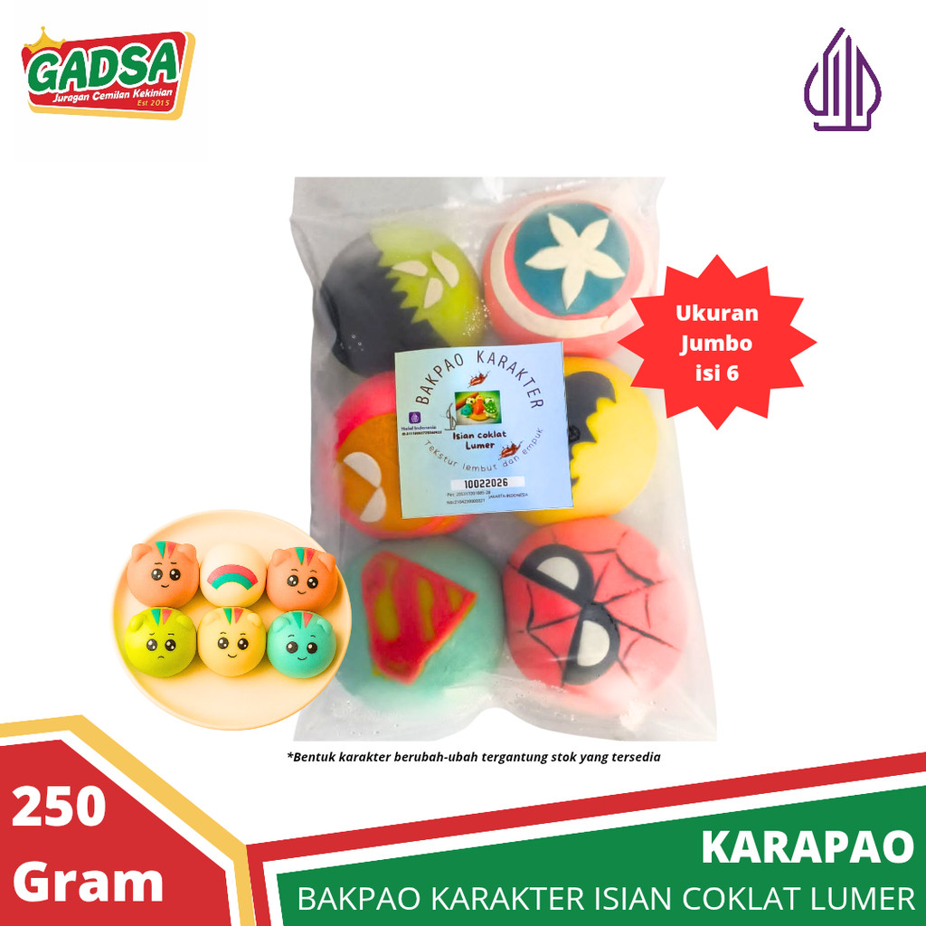 

Bakpao Karakter Jumbo isi 6 Bapao Karakter Karapao