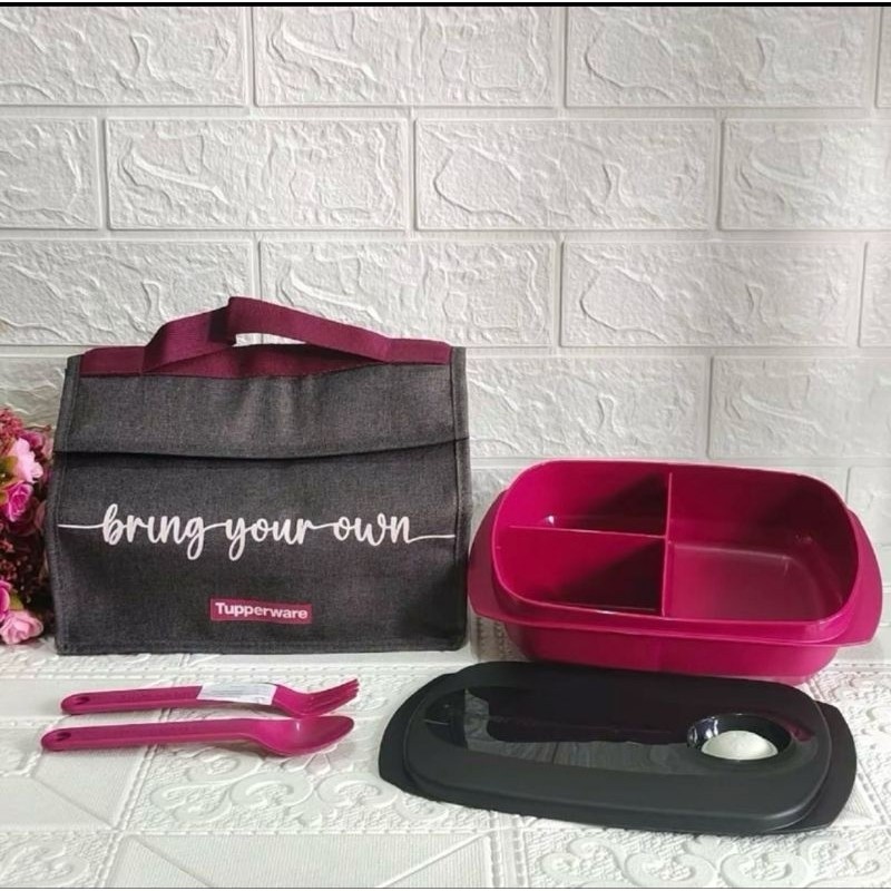 byo lunch wadah bekal terbaru dan tas biru TERLARIS
