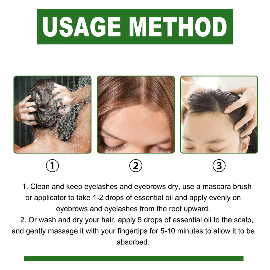 Serum Pertumbuhan Rambut Minyak Jarak Jaysuing, Menyehatkan, Memperkuat, Menebalkan, Anti-Rambut Ron