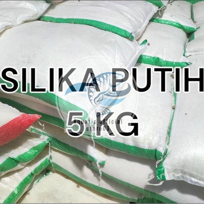 Silika putih 5 kg / pasir silika putih / pasir silika / silika putih / pasir aquascape / pasir aquar