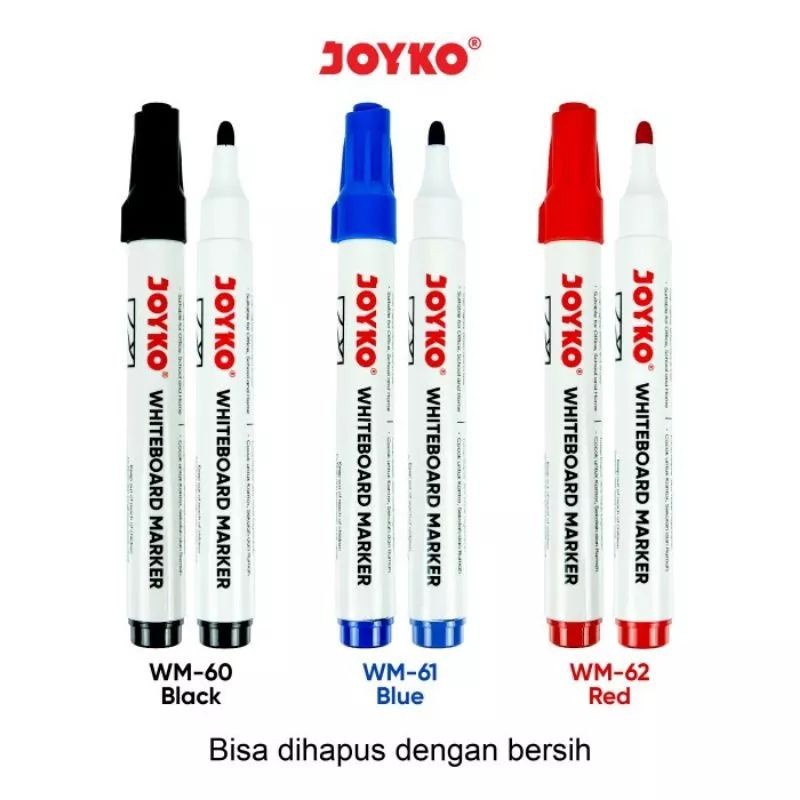 

Spidol Whiteboard Marker Joyko Wm-60 ( 1pak/12pcs )