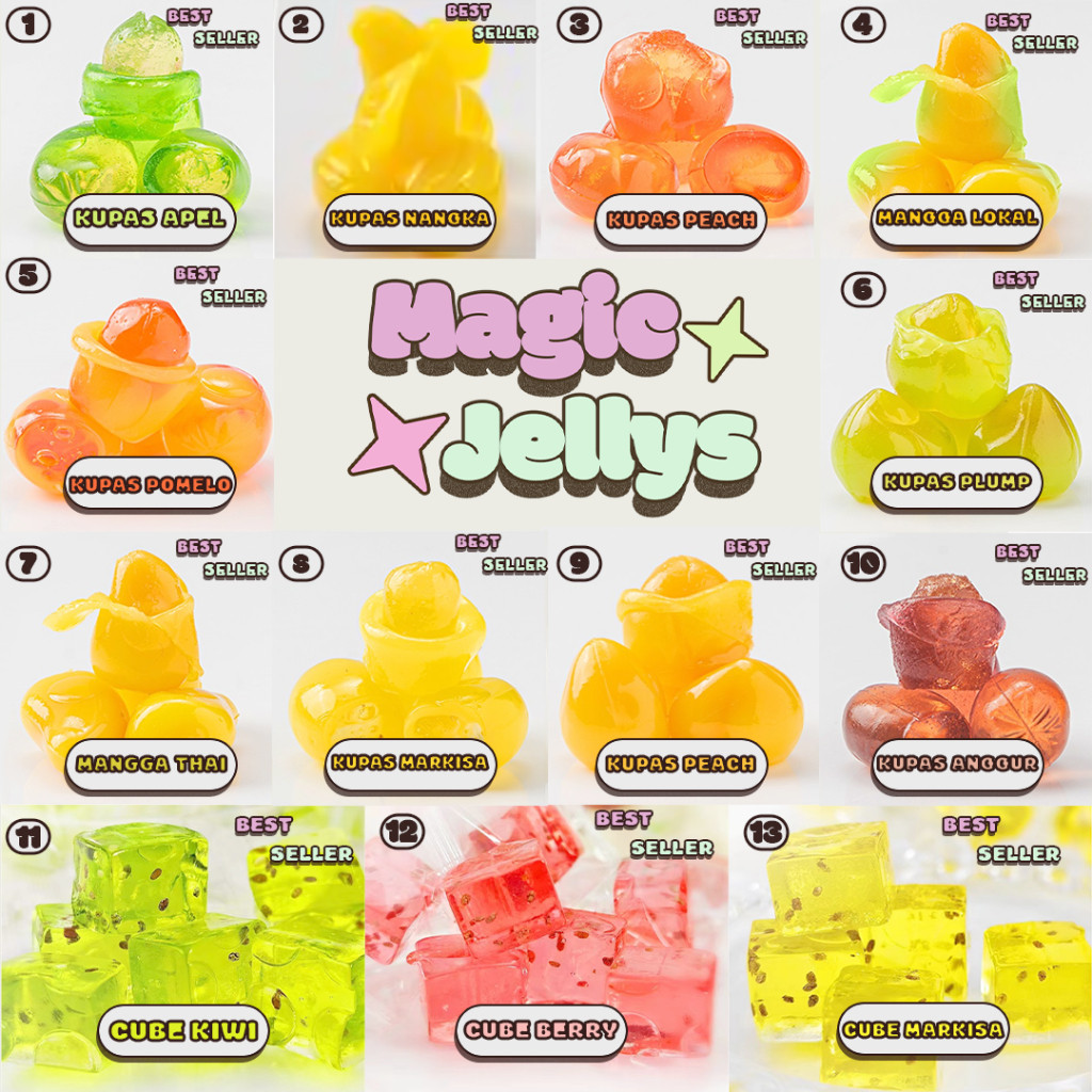 

Vanilla.storee [MagicJellys] Permen Yupi Candy Gummy Jelly Viral [Toples][Halal]