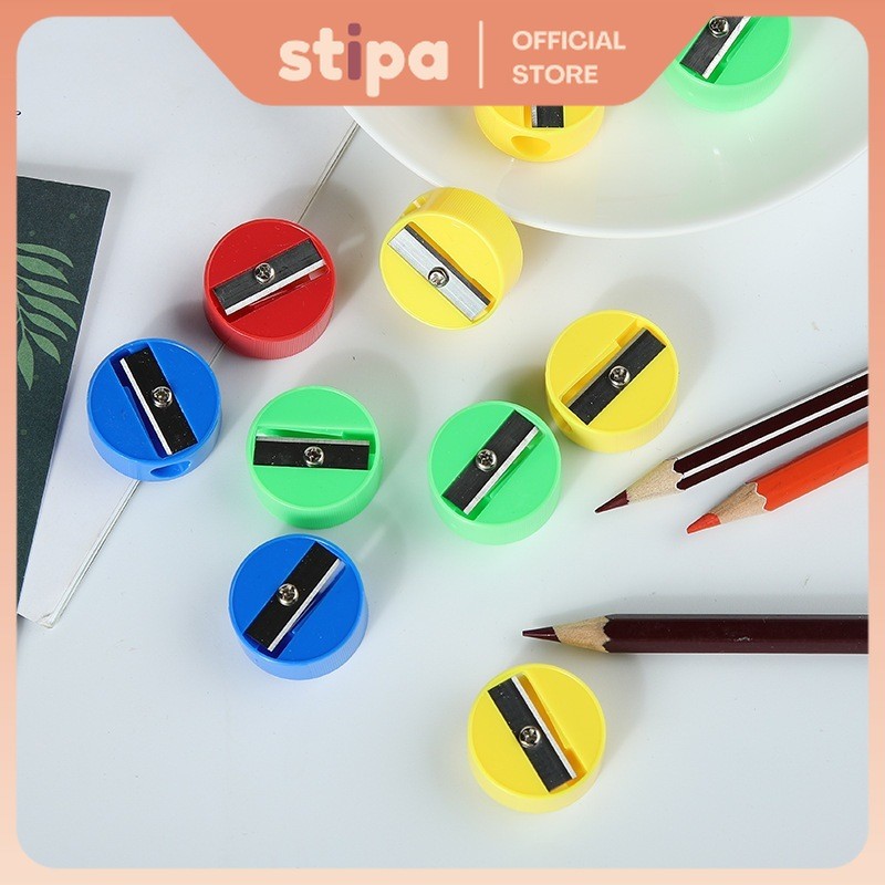 

STIPA Serutan Pensil Warna Simpel Alat Tulis Sekolah Kantor ATK Pencil Sharpener Rautan