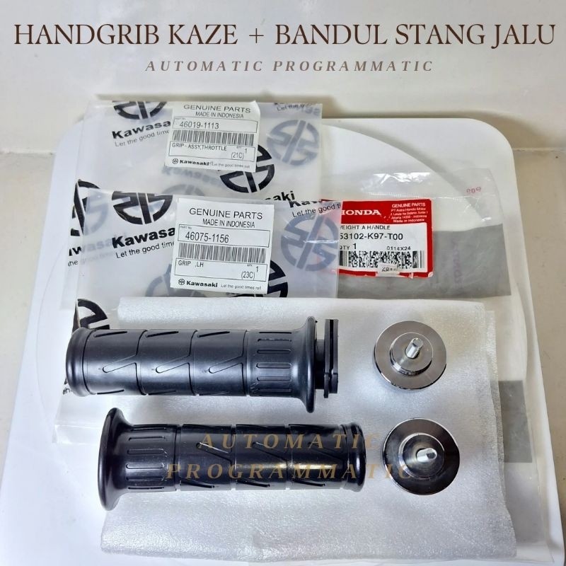 Handgrip Kaze Stang Jalu PCX original - Bandul Stang Jalu motor Chrome