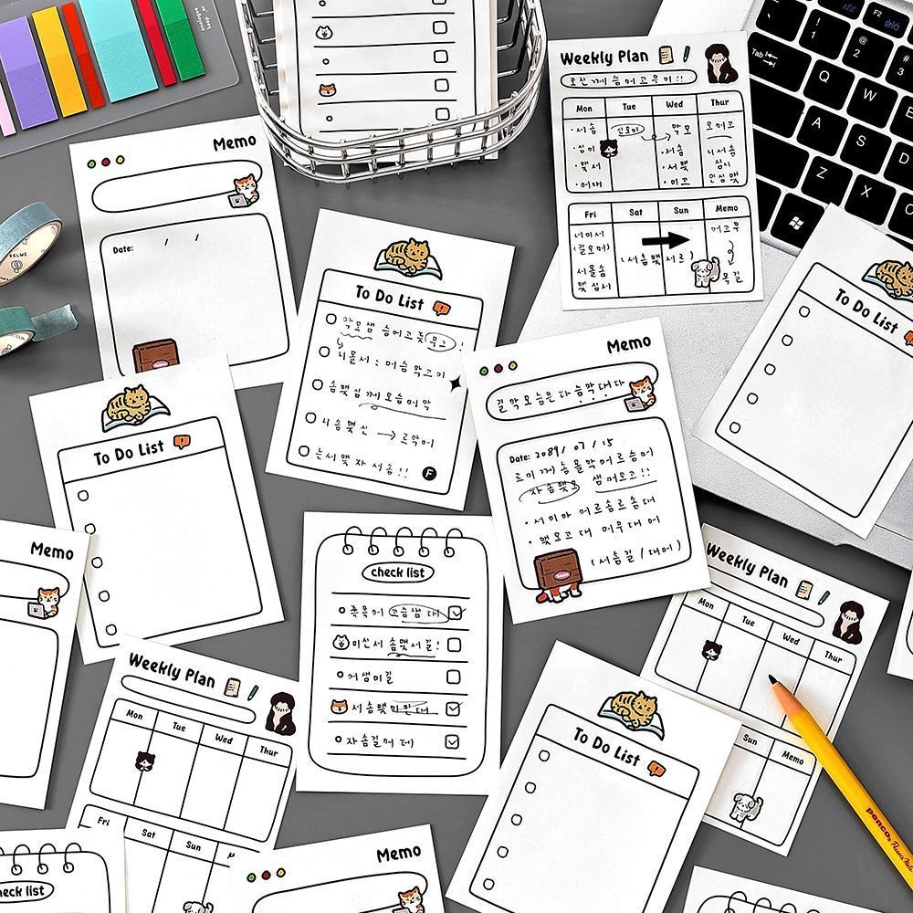 

30sheets Cute Stationery Wind Memo Notes List Beautiful Things To Tear Up Daily Planning Message Hand Note Paper Memo Pad