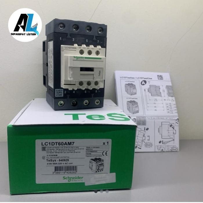kontaktor contactor schneider lc1dt60 lc1dt60a lc1dt60am7 M7 220v