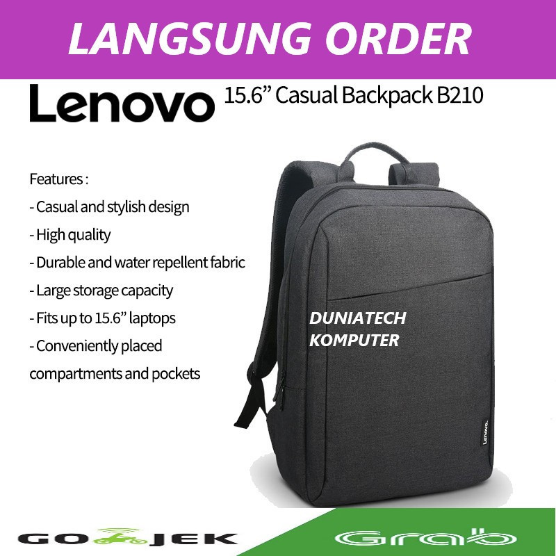 Tas Laptop LENOVO BACKPACK Size 14 - 15.6 inch original 100%BARU
