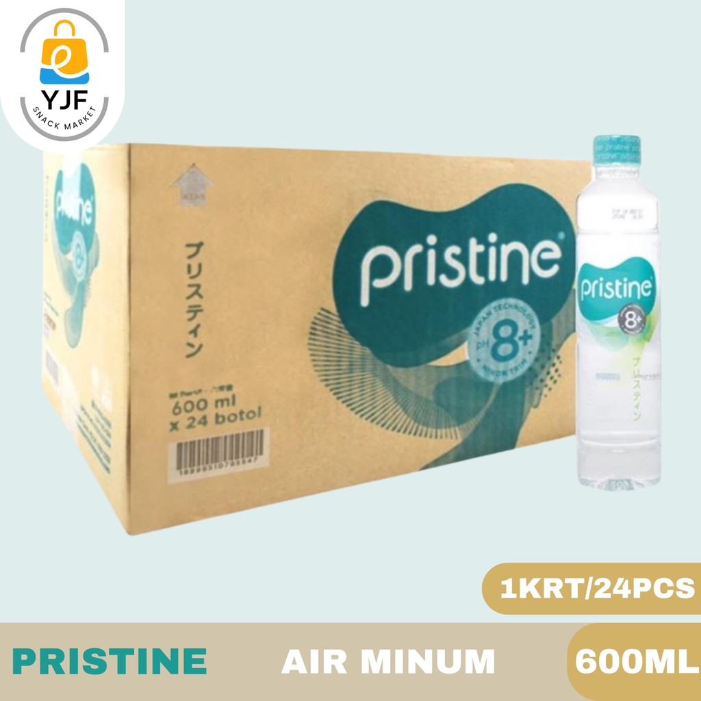 

Pristine Water 600ml - 1 CRT/24 PCS / Air Mineral / Air Minum/ Ph 8+