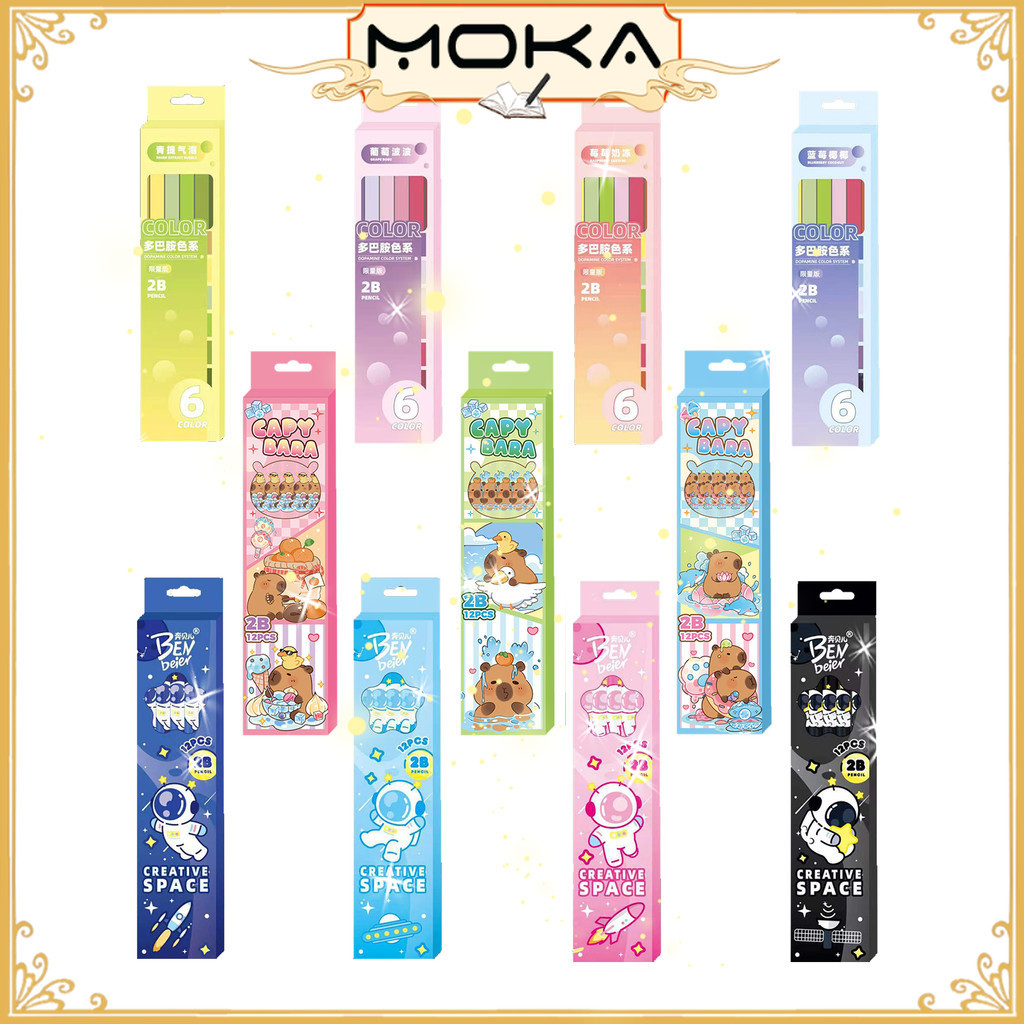

MOKA Pensil Hb Isi 10 Pcs Motif Soft Cosmic Colored Theme Tidak Mudah Patah Dan Pigmented MKP19