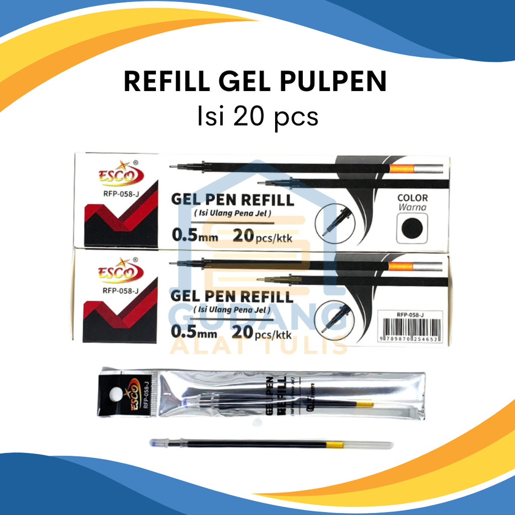 

Refill Pulpen Gel 20 pcs / kotak