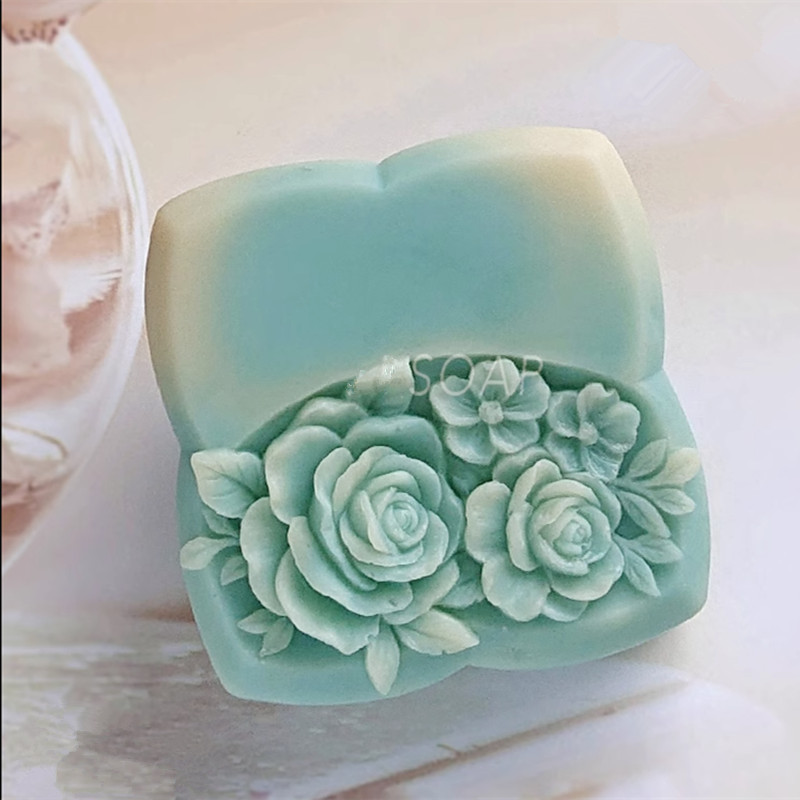 

2023 3D Flower Soap Making Mold Silicone Soap Molds for Soap Candle Making DIY Natural Soap Cake Mousee Resin Crafts Making Tool