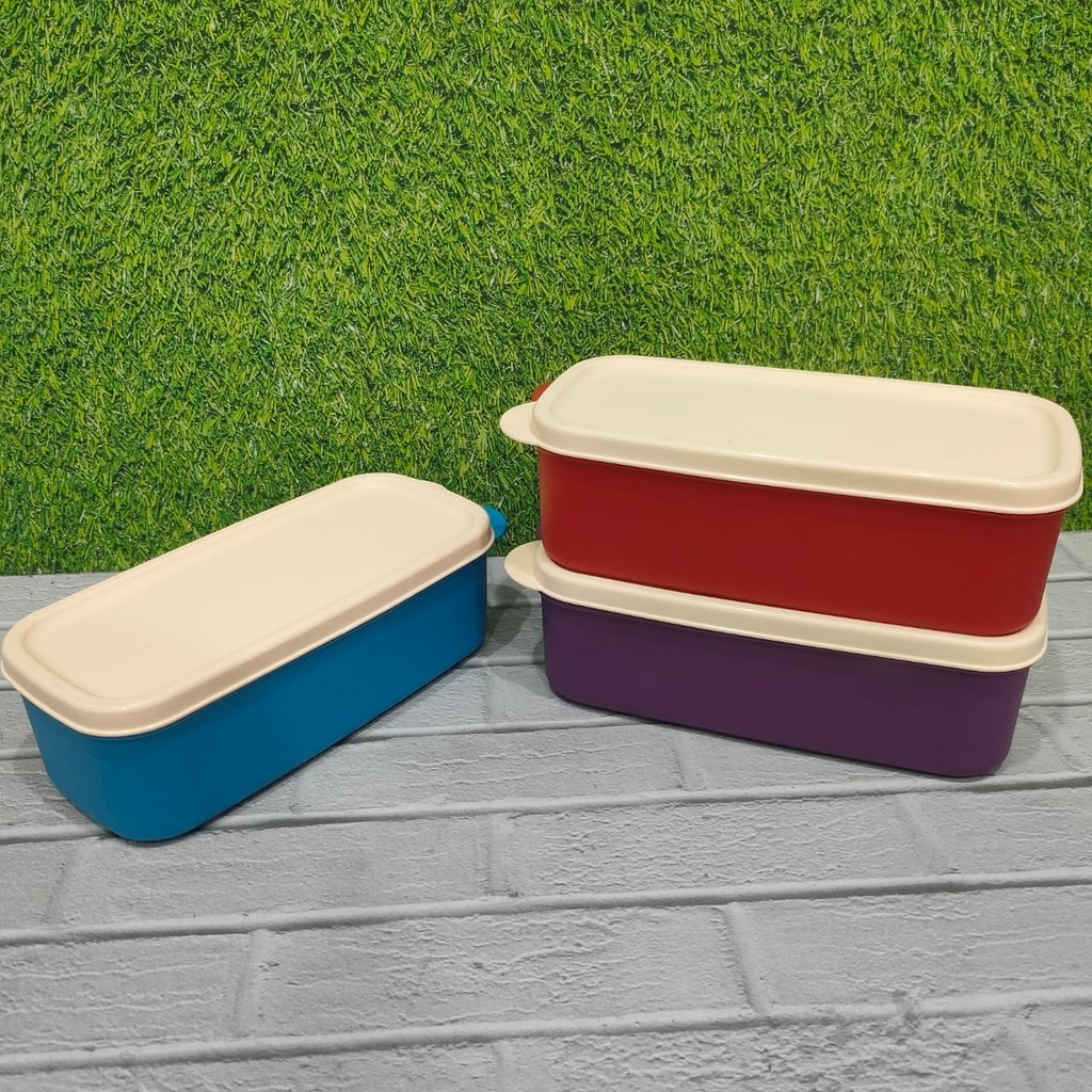 Suzuka Lunch Box 2 Sekat Kotak Bekal Anak Sekolah Kotak Makan Plastik Praktis Warna Biru Merah Ungu 