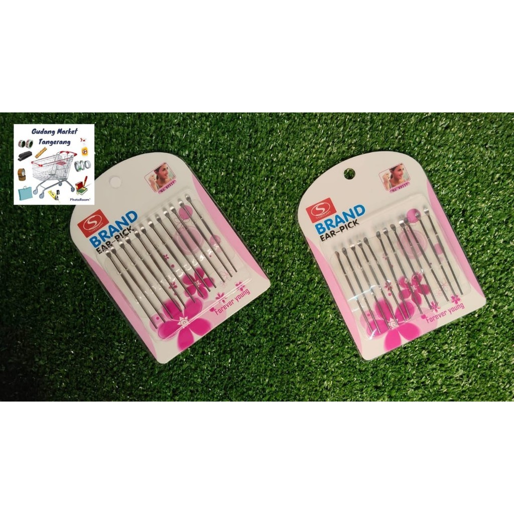 

Korek Kuping Stainless 1 Pack isi 12 pcs